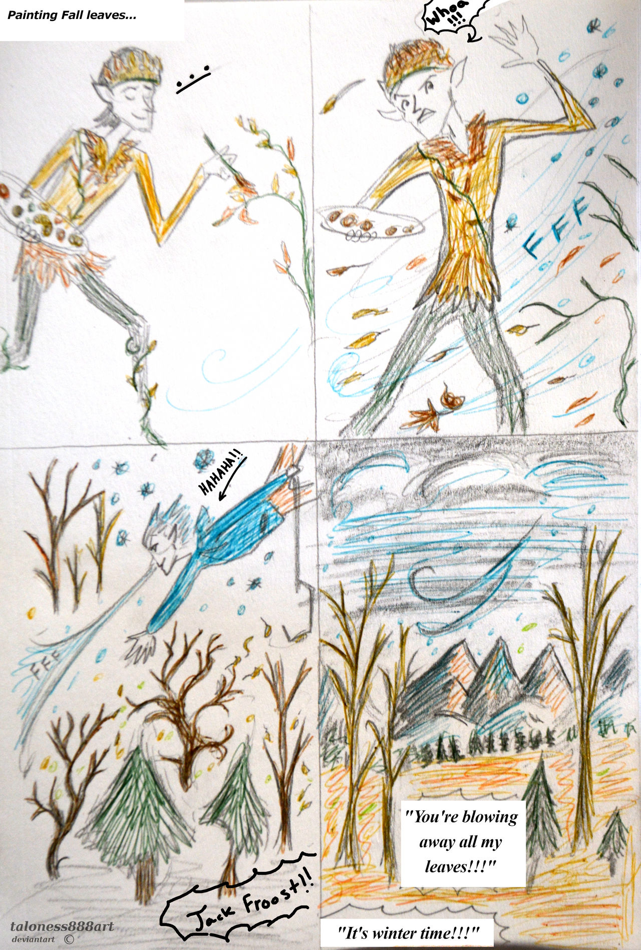 Fall Commic Fall turns to winter (comic) by taloness888art on DeviantArt