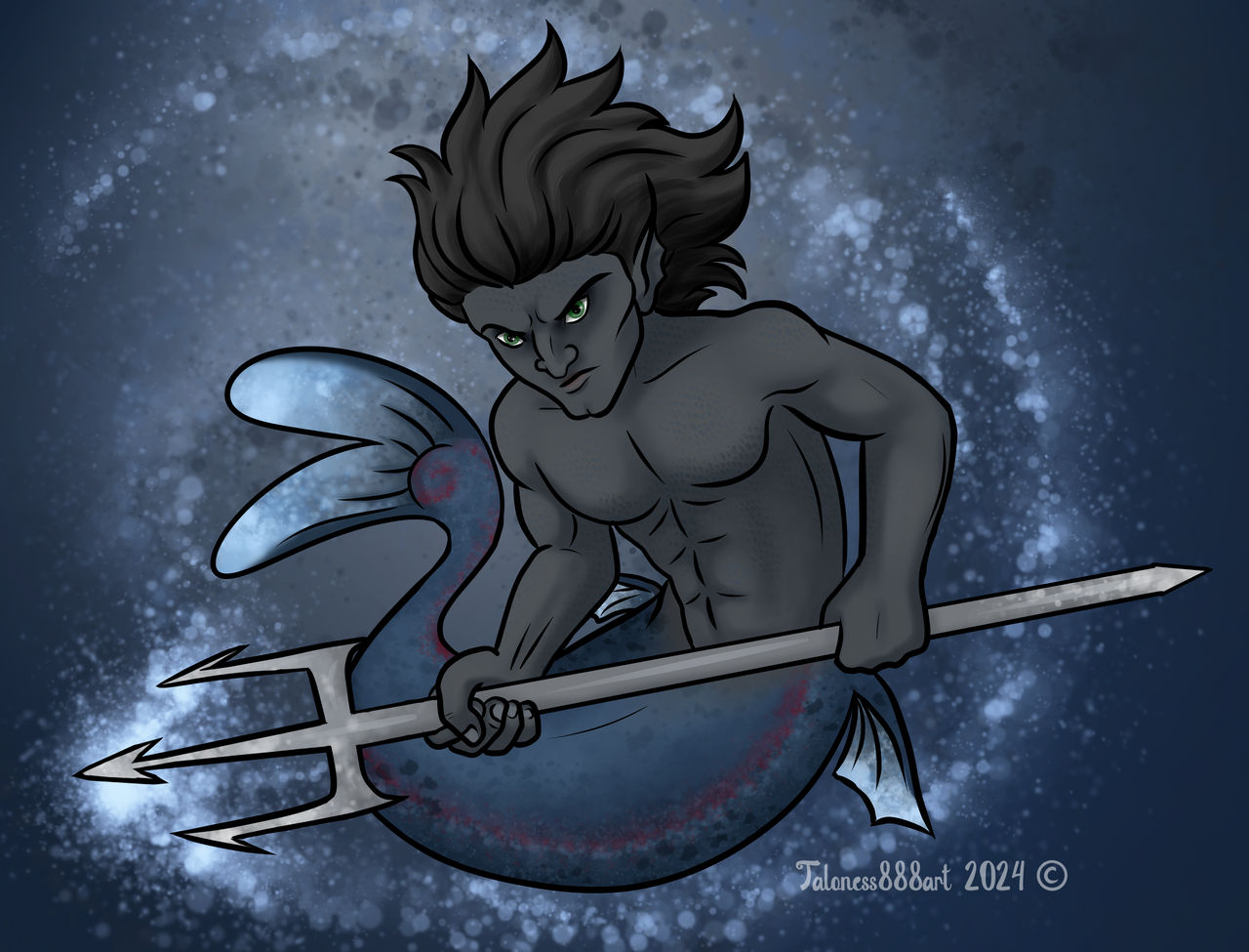 Mermen Batman Deviantart Angry Merman by taloness888art on DeviantArt