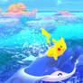 Surfing Pikachu