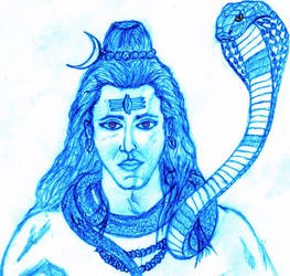 Lord Shiva and Vasuki Concept Art