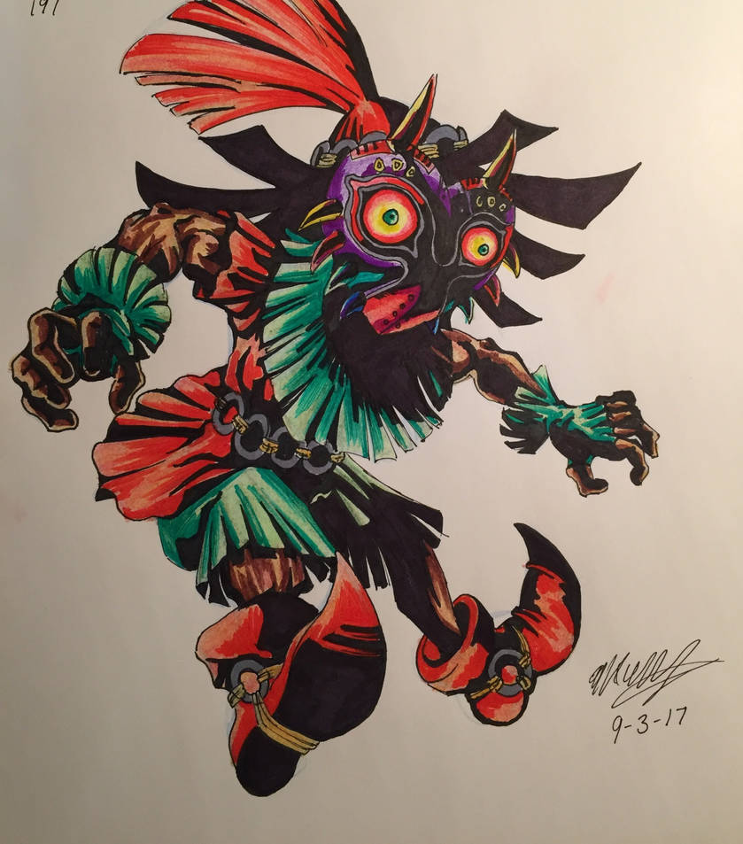 Skull kid- LoZ majoras mask (Colored)