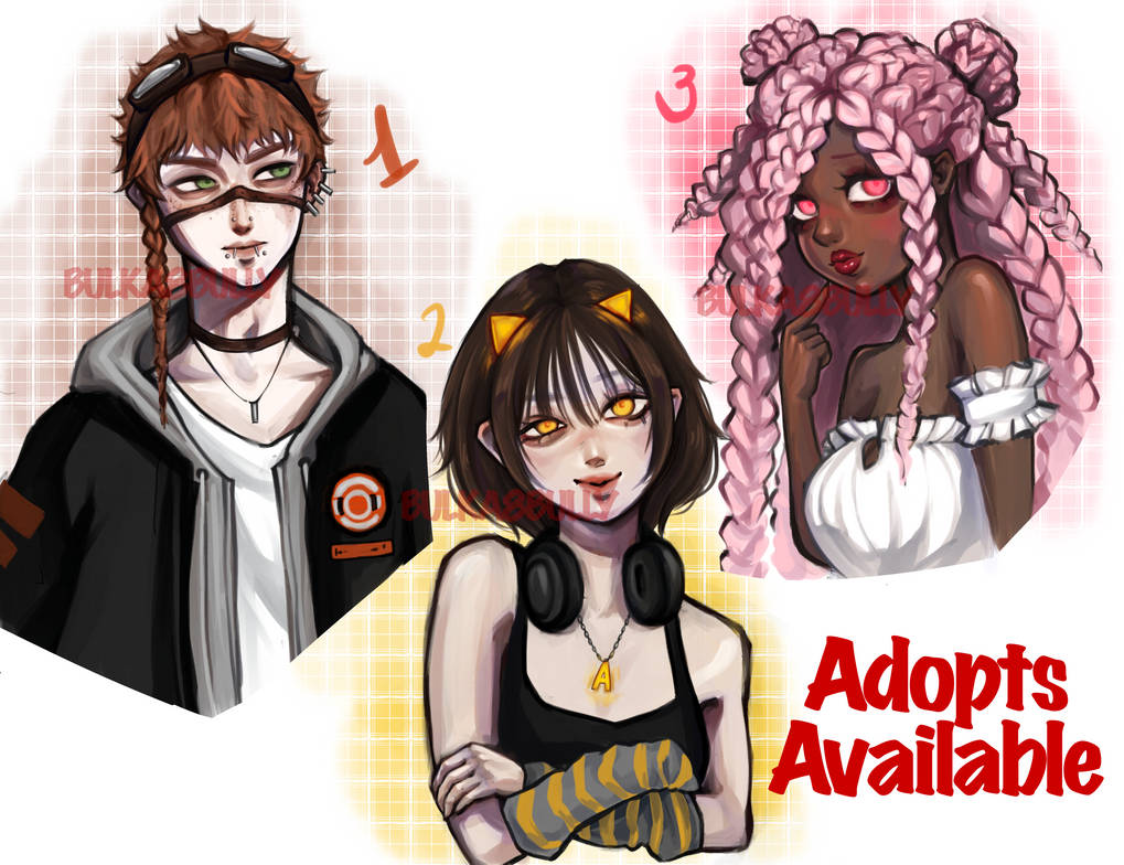 Adaptable Chacacters ADOPTABLE CHARACTERS AVAILABLE (2 open) by bulka8bully on DeviantArt