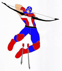 Clint Barton as Captain America