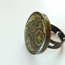 Adjustable Steampunk Watch Parts Bronze Ring