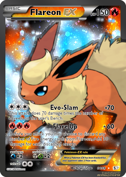 Flareon Ex Full art 04/SR by SnazzyPanic on DeviantArt