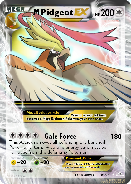 pokemon mega pidgeot card - Mega-Pidgeot-EX (105/108) - XY Evolutions favorite character What would be an accurate