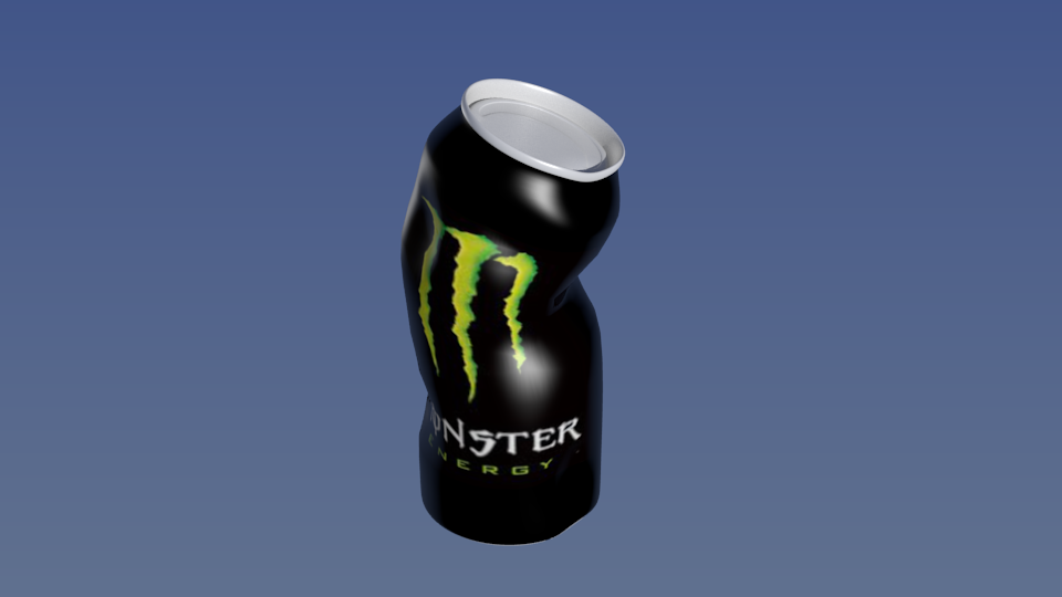 Monster Can Exploding Monster Can Crumpled by TimothyDriver on DeviantArt