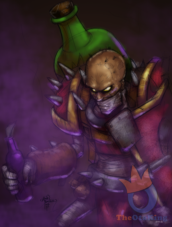 Singed colored