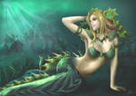Dota fanart- Naga Siren v2 by yiyang1989
