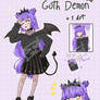 Goth demon adopt sheet