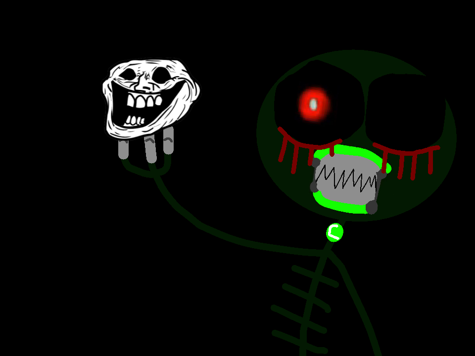 Trollface, Scorisis, Emerald Pingu, Divine Terror, by Flowey2009