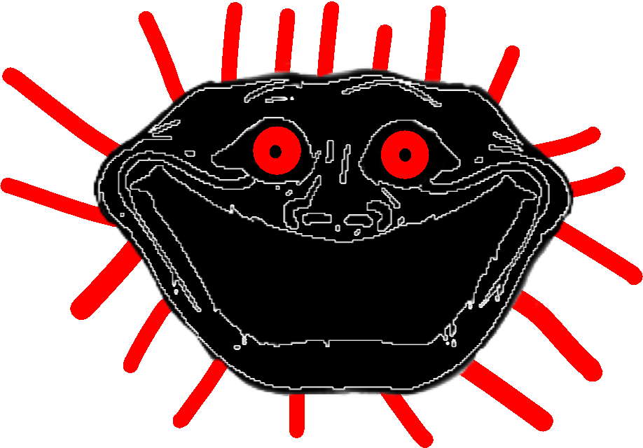 Evil troll face - Drawception