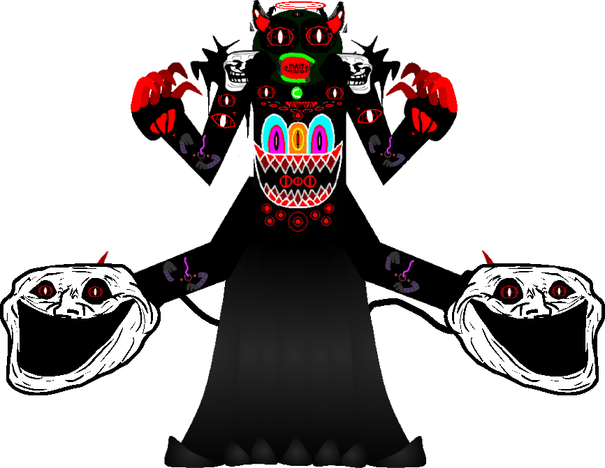 Trollface Meets Terror Emerald Pingu by Flowey2009 on DeviantArt