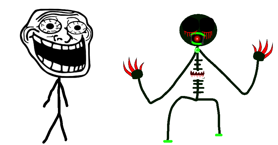 Trollface Meets Terror Emerald Pingu by Flowey2009 on DeviantArt