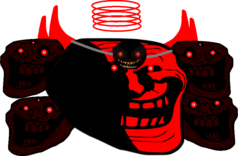 Bloodlust Trollface (Head) by Flowey2009 on DeviantArt