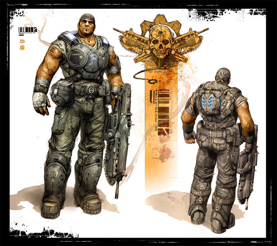 Marcus Fenix art concept