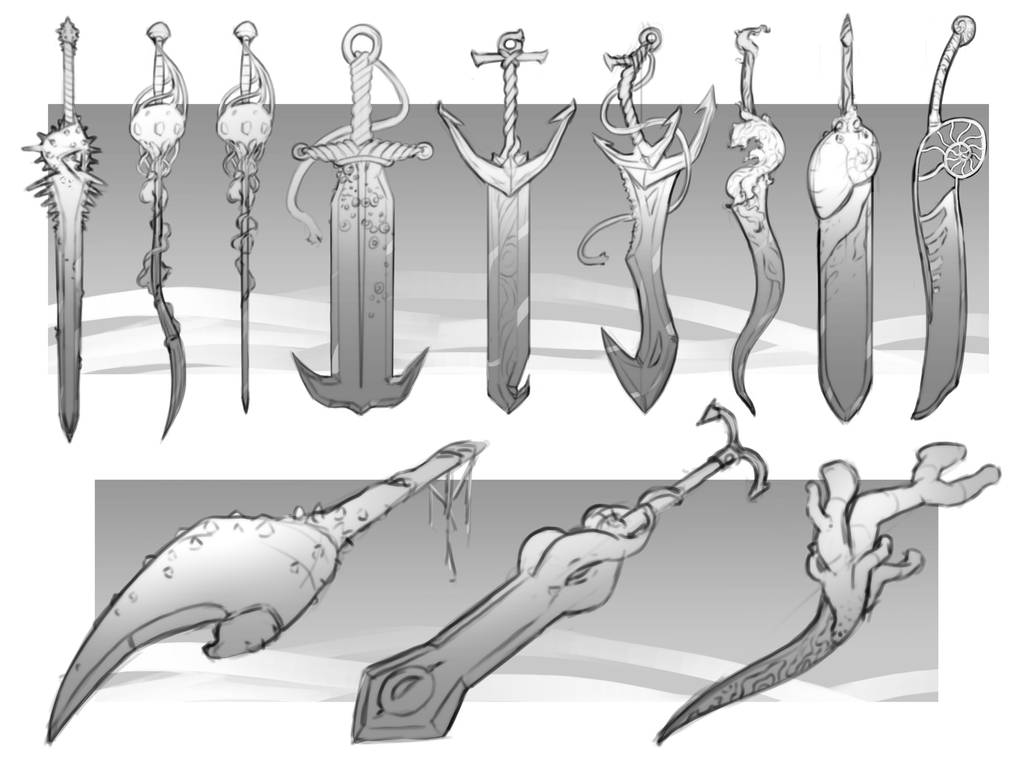 Sea Sword Concepts by TrevorKyler on DeviantArt