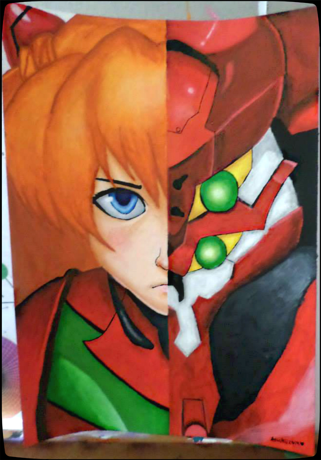 Asuka y Eva 02