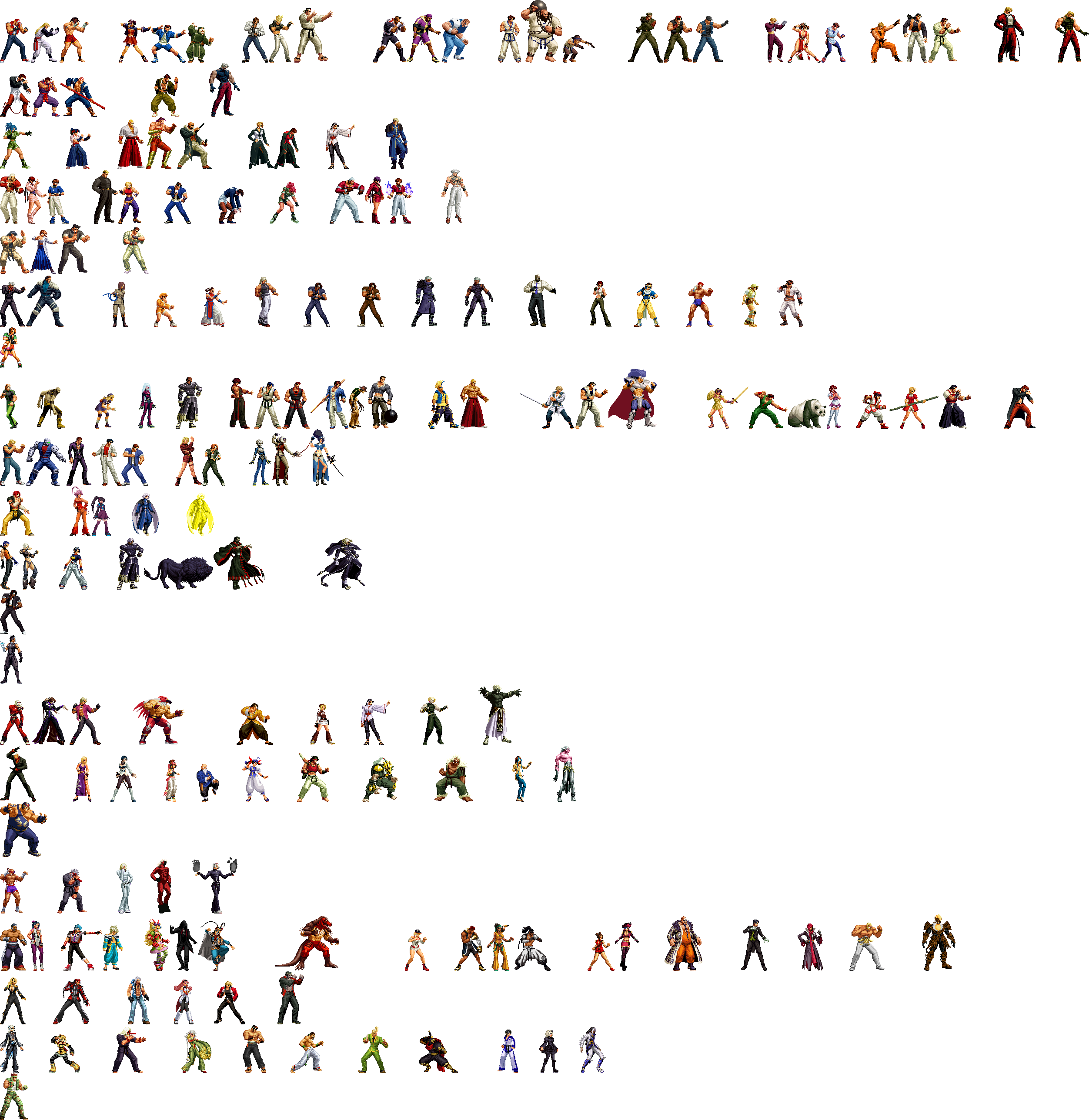 All KoF characters by flashcs on DeviantArt