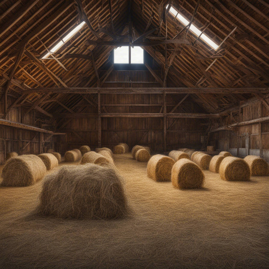 Barn Interior With Haystacks by beepbeep567 on DeviantArt