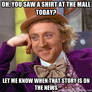 Willy Wonka on Shirts