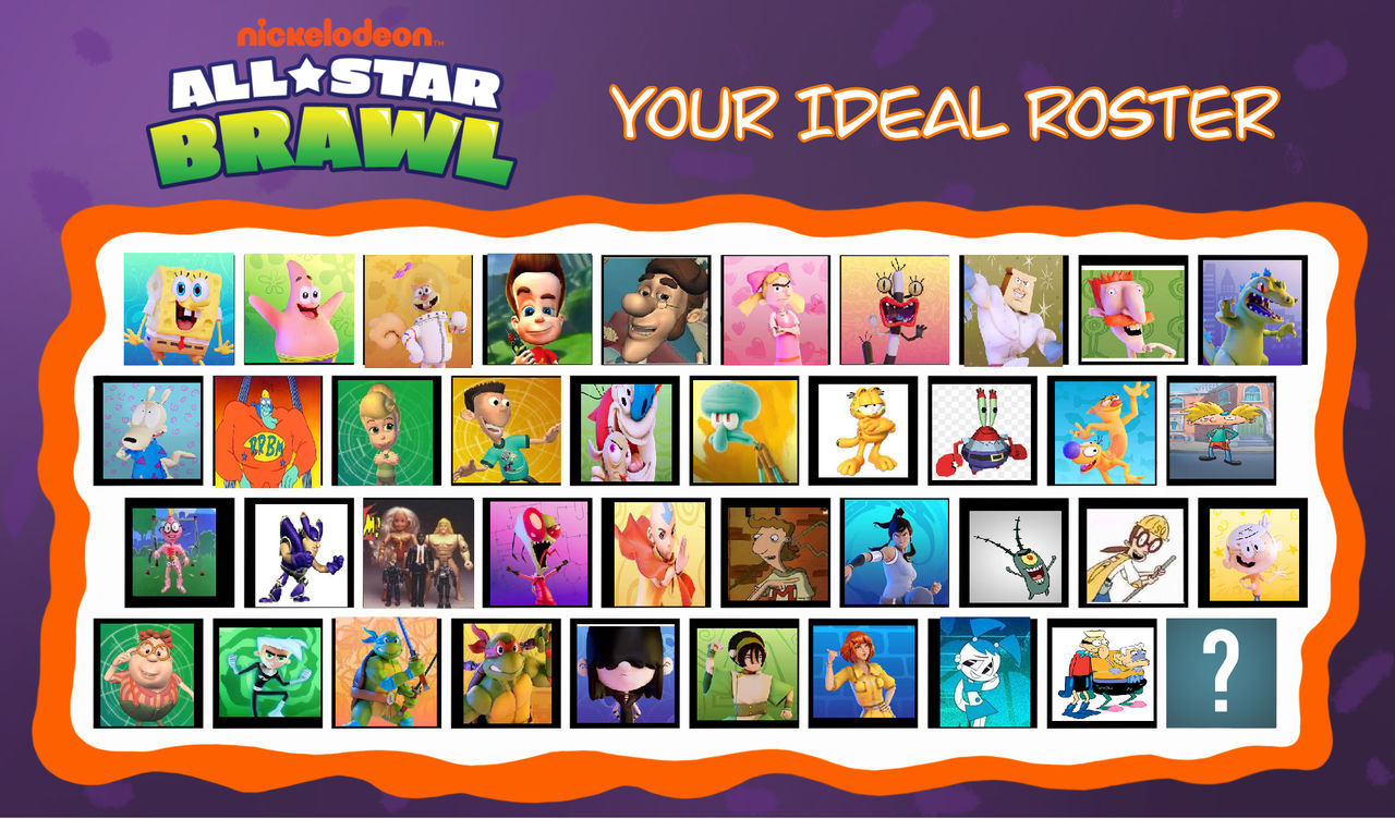 Nickelodeon All Star Brawl- My Ideal Roster by thomasedsfan on DeviantArt