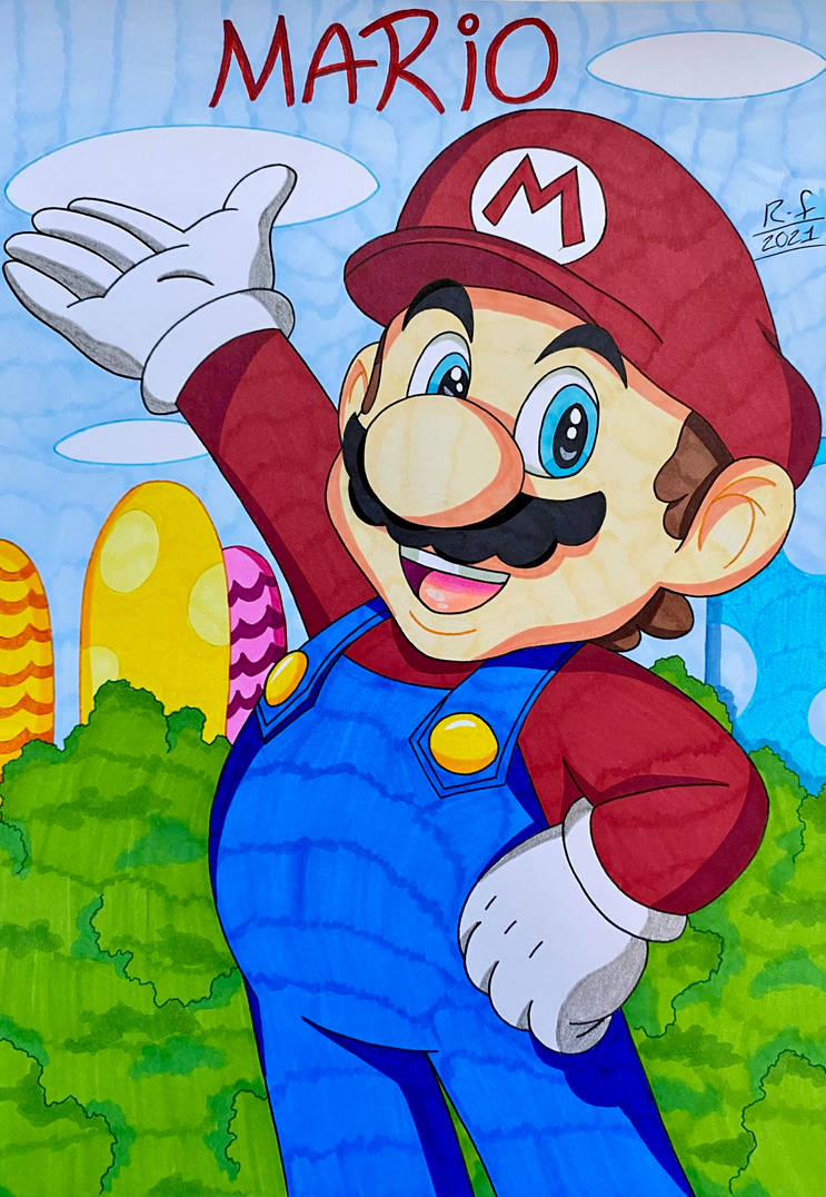 Mario Front Deviantart Super Mario by Romes2802 on DeviantArt