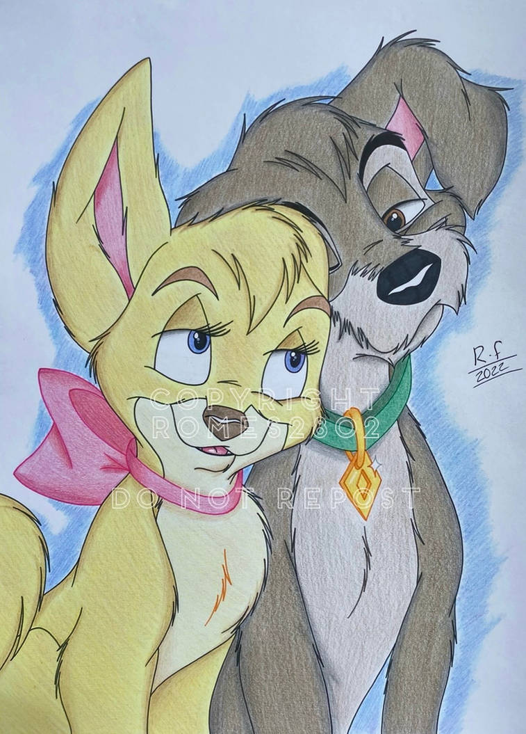 Scamp and Angel (2022 redraw) by Romes2802 on DeviantArt