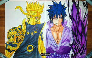 Naruto and Sasuke