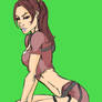 Lara Croft in color baby