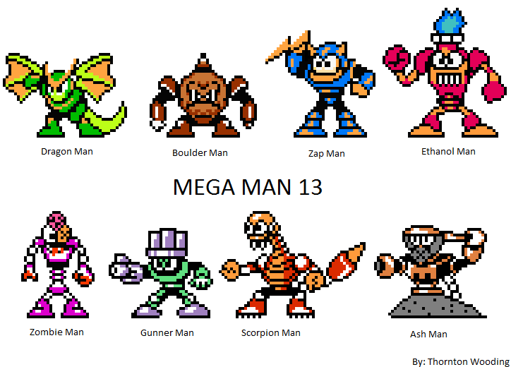 Megahead13 Deviantart Mega Man 13 by SirLogik on DeviantArt