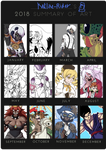 2018 Art summary by Katlike-Rider