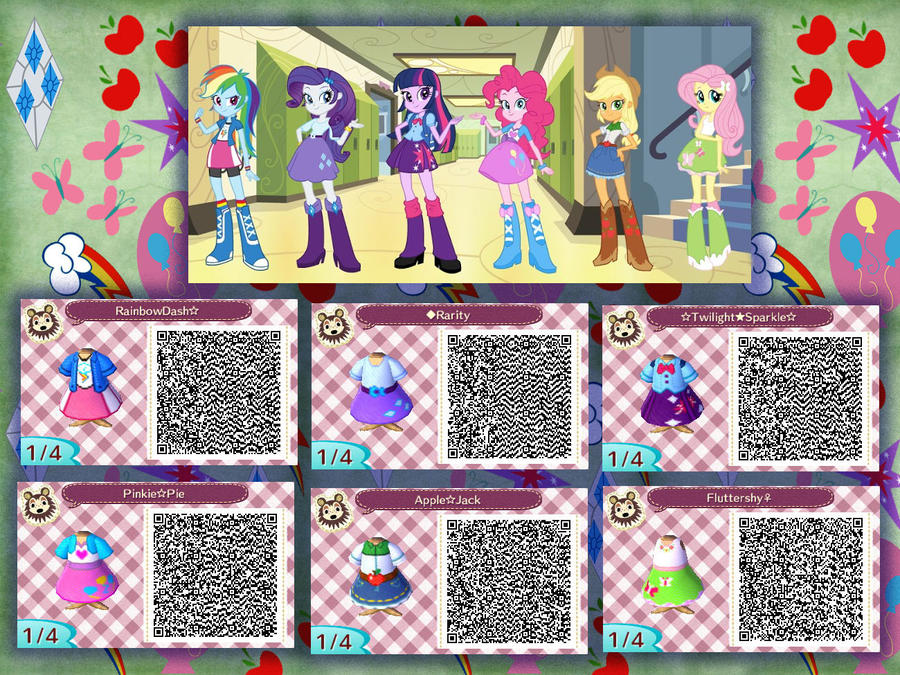 Equestria Girls (animal crossing qr codes)