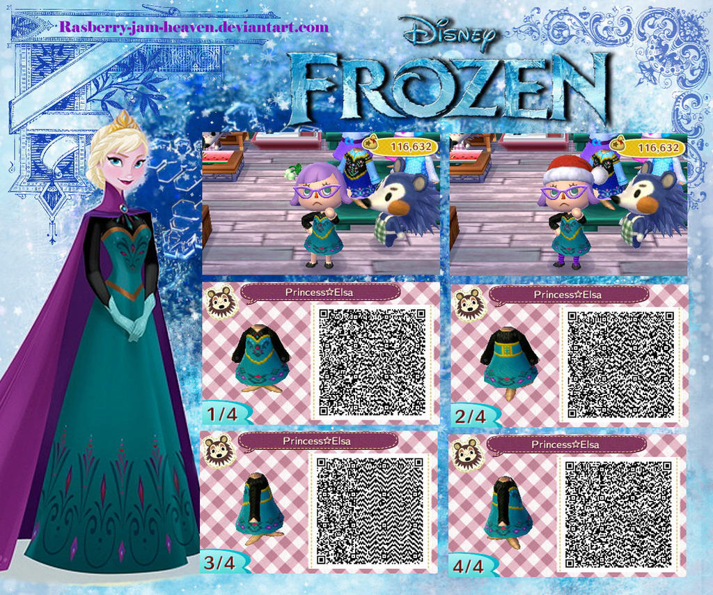 Animal Crossing : New Leaf QR (Elsa from Frozen) by Rasberry-Jam-Heaven