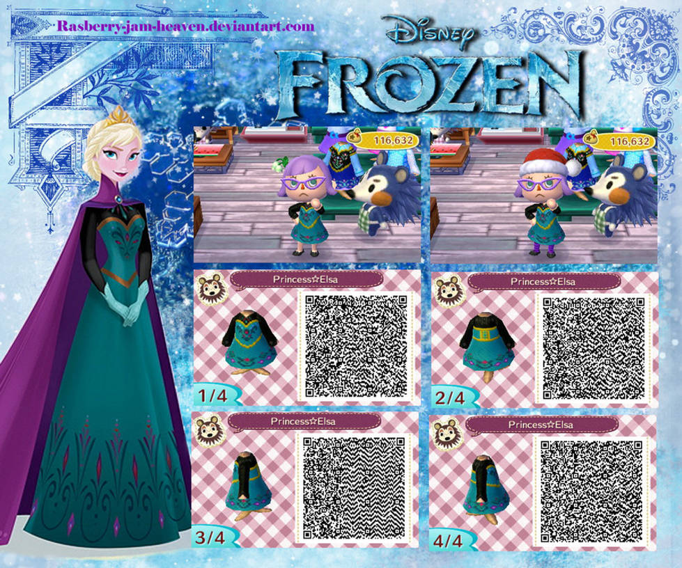 Animal Crossing : New Leaf QR (Elsa from Frozen) by Rasberry-Jam-Heaven