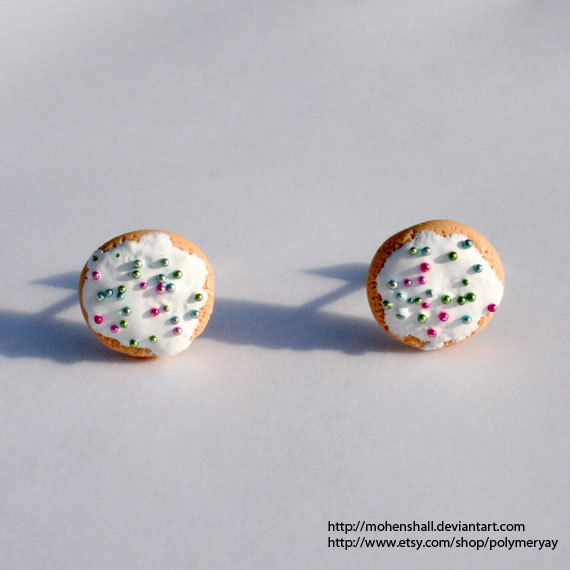 Polymer Clay Sugar Cookie Earrings