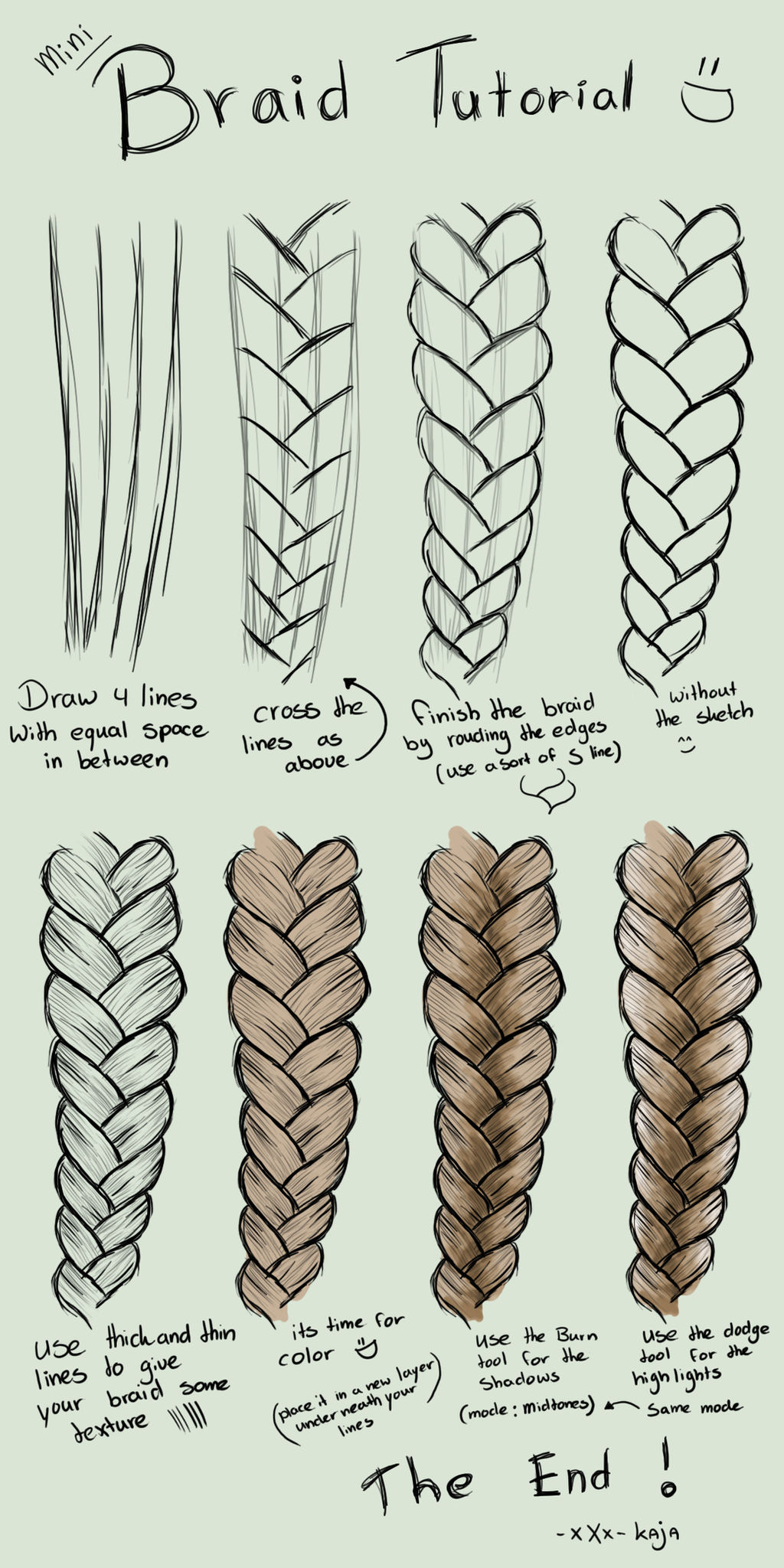 mini Braid Tutorial by KajaNijssen on DeviantArt