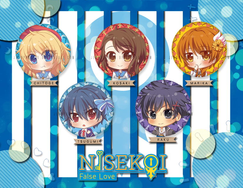 Nisekoi Button Set