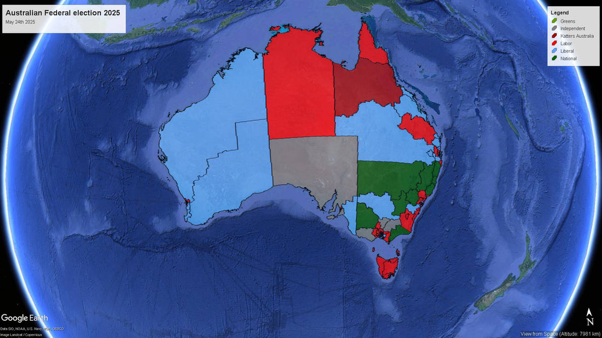 Australian Federal election 2025 by JosephB2002 on DeviantArt