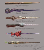 Some Wands in Harry Potter Style