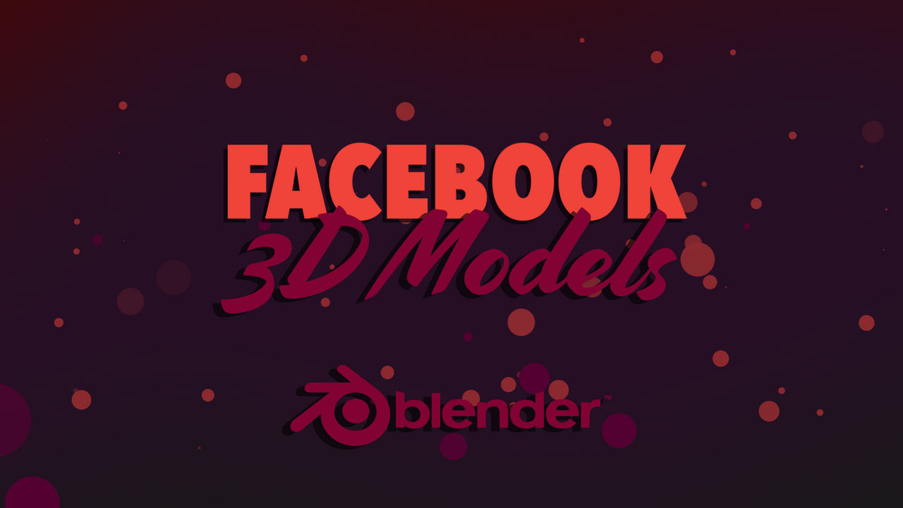 How to post 3D models to FACEBOOK Blender Tutorial by MishraFathom on ...