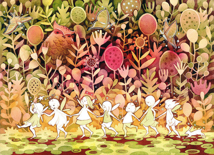 Fae Children in the Night Garden