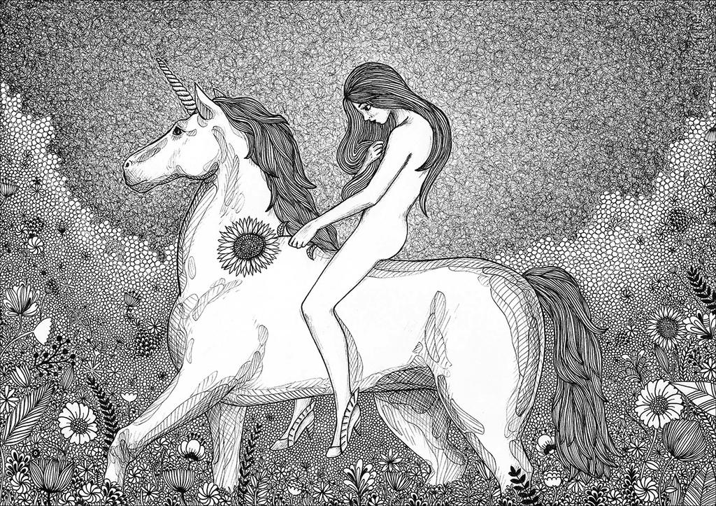Lady Godiva and her unicorn