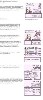 My Missingno Findings