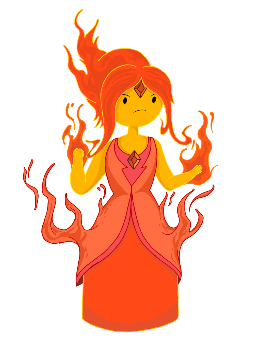 Flame princess would first appear in the issue adventure time #3 written by...
