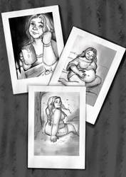 A selection out of Shrek's polaroids of Fiona