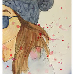 Girl in watercolor