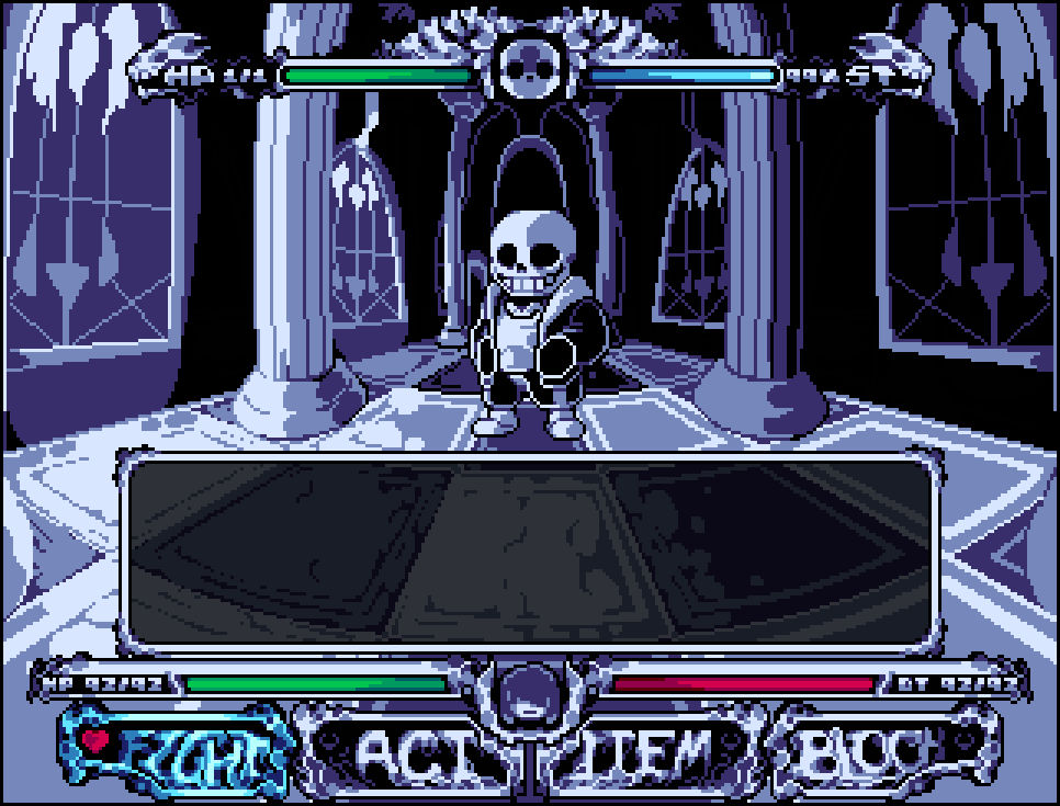/Undertale: One Last Breath/ HardMode Battle UI by Holden-G on DeviantArt