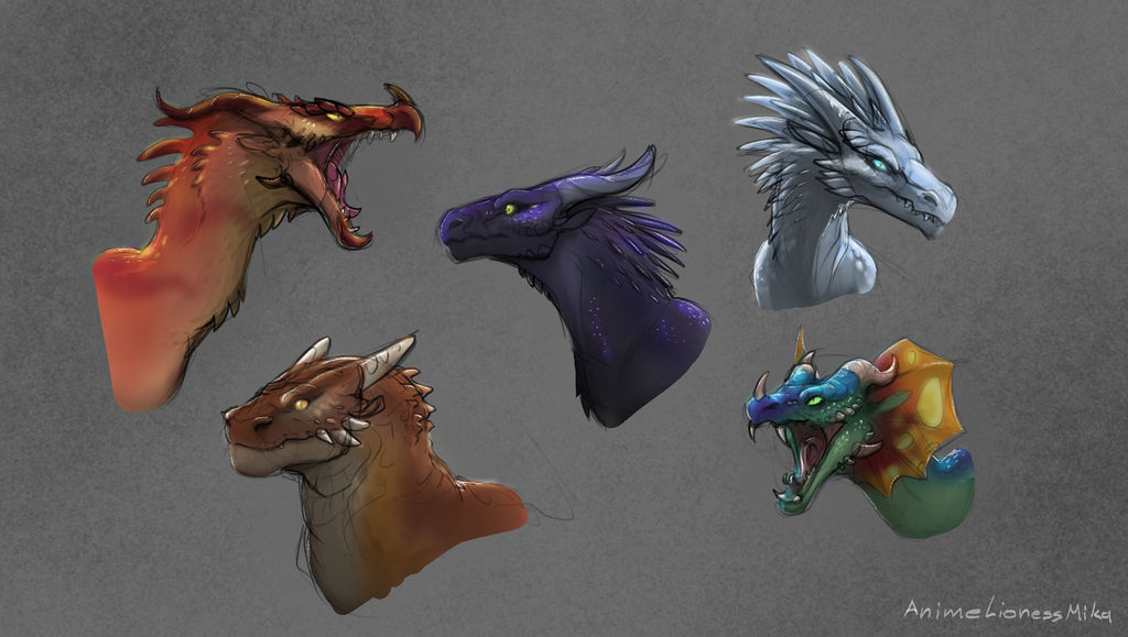 Wof dragon doodles by AnimeLionessMika on DeviantArt