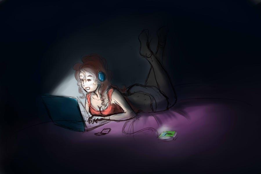 chatting at night...